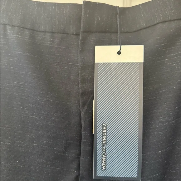 Cardinal Of Canada  Pants Slacks Trousers Navy Blend 40x34 Extra Trim Fit NWT - Picture 2 of 7